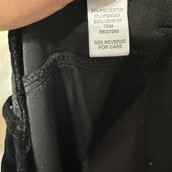 Cato Black Velvet Trousers - Picture 4 of 4